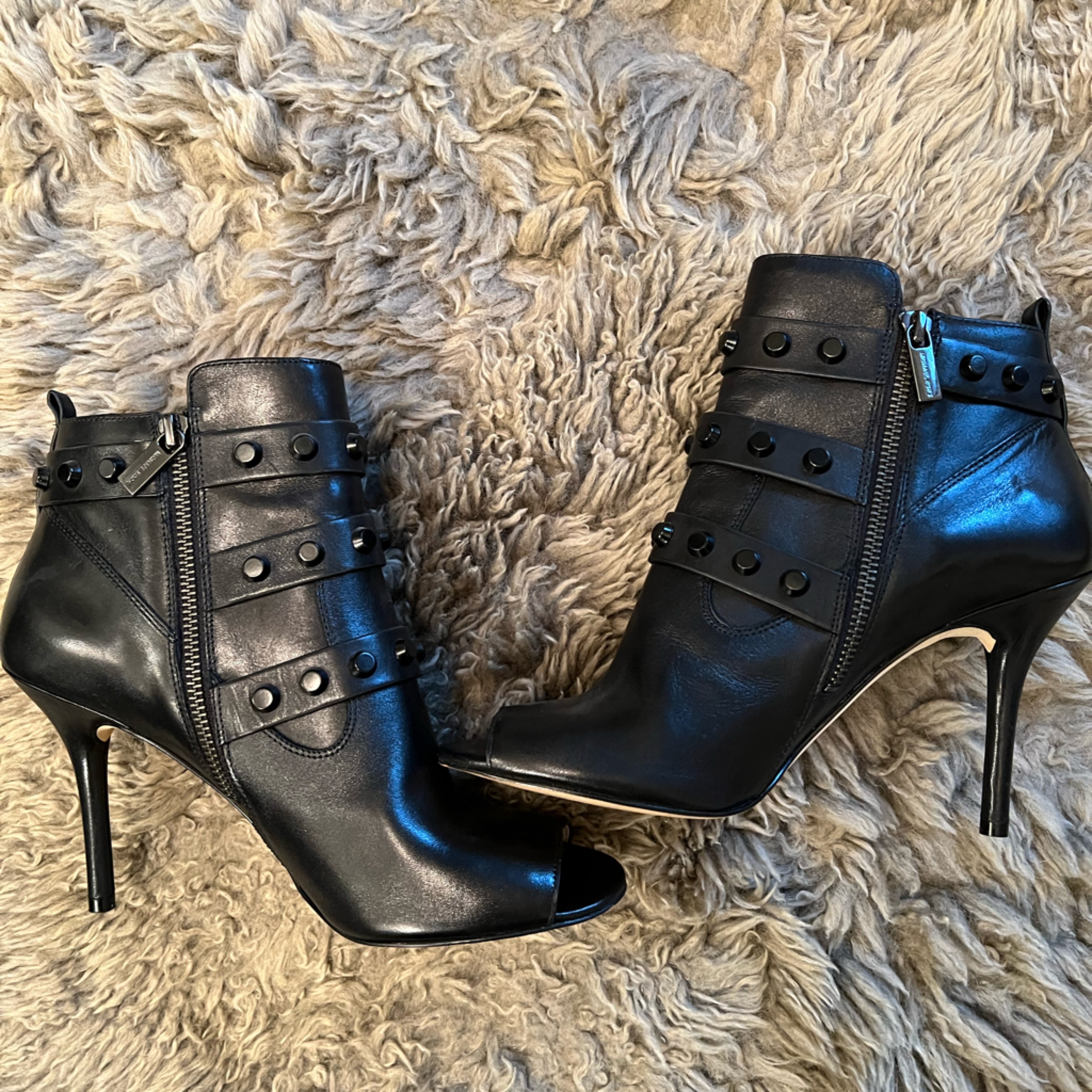 Michael Kors Black Heeled Boots With Stiletto Heel